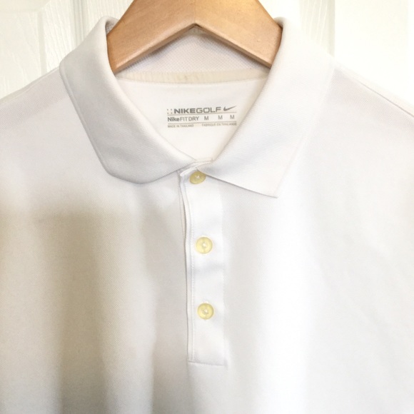 Nike Golf Polo White sz Medium - Picture 3 of 3